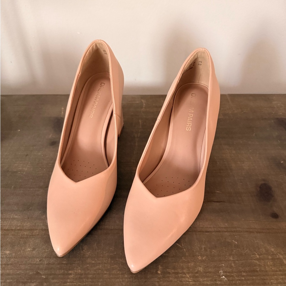 Aris Blush Pointed-Toe Pumps - Women